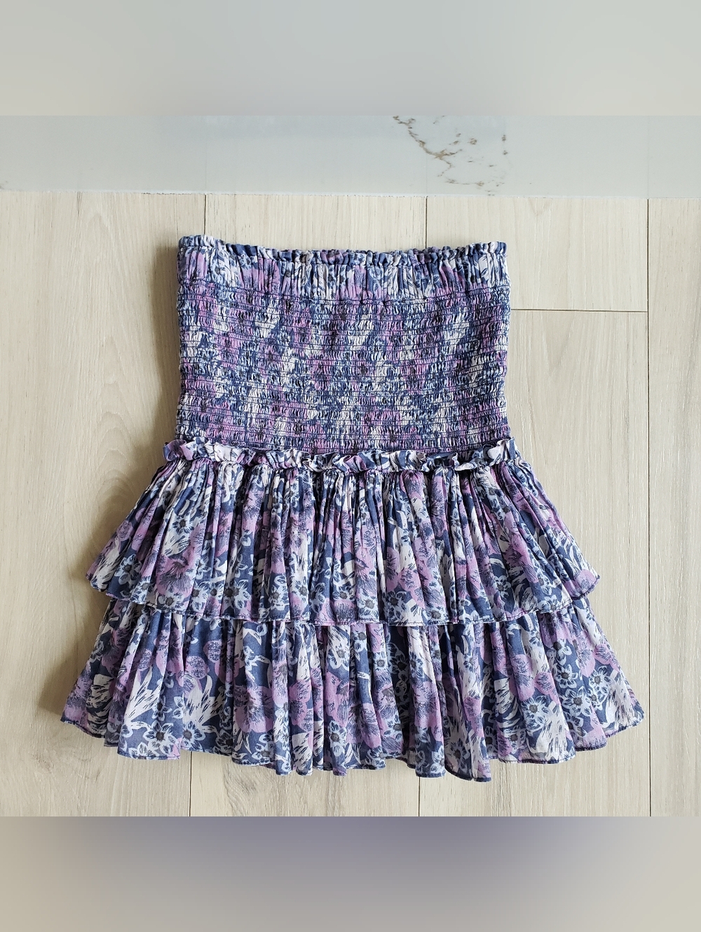 ETOILE ISABEL MARANT Naomi Floral Smocked Mini Skirt size 34